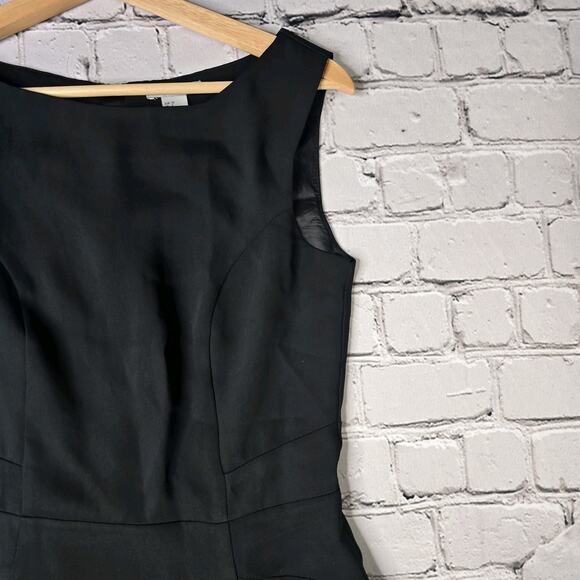 HM A-Line Black Defined Waist Lined Dress New Size US 8 - Picture 4 of 12